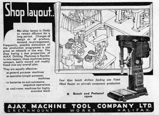 Ajax 1946 Drill Advert